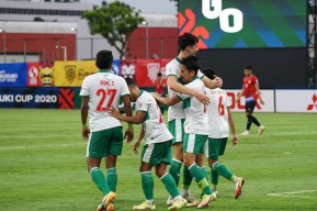 Kurang Agresif, Indonesia Ditahan Imbang 1-1 oleh Singapura di Semifinal AFF