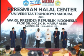Wapres Ma'ruf Amin Resmikan LPH Halal Center Trunojoyo Madura