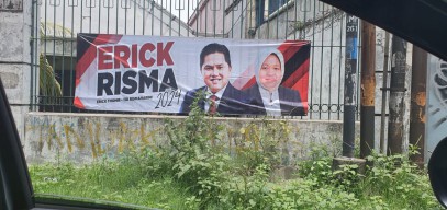 Spanduk Erick-Risma Bertebaran di Surabaya, Pengamat Politik: Menarik