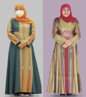 Cantiknya Gubernur Khofifah Kenakan Busana Berbahan Kain Tenun Ikat Lamongan