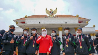 Jatim Raih Juara di Kejurnas Pagar Nusa, Gubernur Khofifah: Berikan Apresiasi