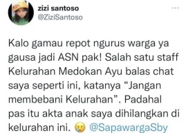 Keluarkan Kata Tak Pantas, Staff Kelurahan Medokan Ayu Surabaya Diprotes Warga
