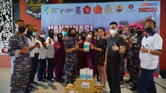 Meriahkan HUT RI Ke 77, Warna Warni Gelar Vaksin Massal Gratis