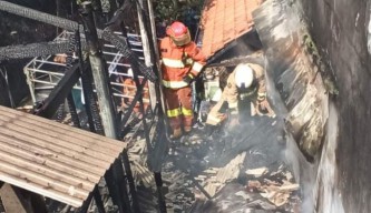 Gara-gara Bakar Dupa, Balai RW di Surabaya Terbakar