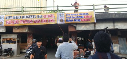Disurati Satpol PP Soal Penertiban, PKL Tambak Asri Berharap Solusi