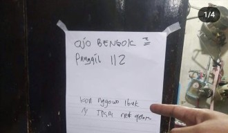Pria di Surabaya ini Gantung Diri dan Tinggalkan Pesan Ojo Bengok-bengok