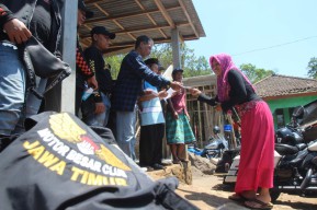 Berkendara dan Berbagi, MBCI Jatim Salurkan Ribuan Liter Air Bersih di Dusun Tlogo Mojokerto