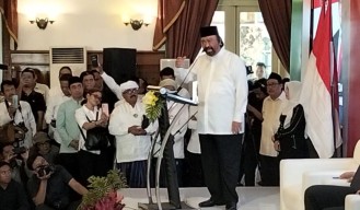 Deklarasi Anies-Cak Imin, Surya Paloh: Selamat Tinggal Cebong dan Kampret!