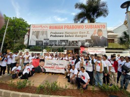 Gatotkaca Resmikan Rumah Relawan Sekaligus Posko Pemenangan Prabowo di Kebayoran Baru Jaksel