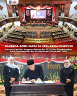 APBD Jatim 2024 Disetujui, Rp33,2 Triliun untuk Pembangunan dan Kesejahteraan Masyarakat