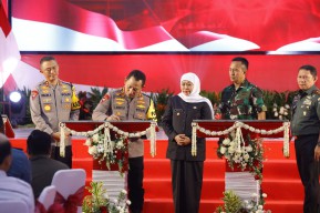 Gubernur Khofifah Bersama Forkopimda Deklarasikan Pemilu Damai