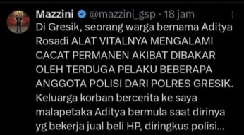 Viral Salah Tangkap Kasus Pembunuhan Gresik, Diduga Dianiaya hingga Alat Kelamin Dibakar