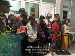 Bawa Sajam saat Acara Sholawatan, 10 Remaja di Surabaya Diamankan