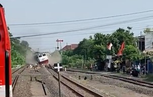 Kereta Api Anjlok di Tanggulangin Sidoarjo, Jalur Terputus