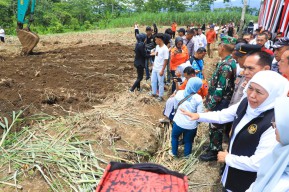 Gubernur Khofifah Launching Pembangunan Hunian Relokasi Korban Banjir Bandang Banyuwangi