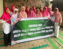 Kelompok Jama’ah Religi di Surabaya Beri Pesan Damai Hasil Pemilu 2024