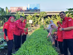 DPC PDIP Surabaya Apresiasi Taman Getol KM 15.400 di Jambangan