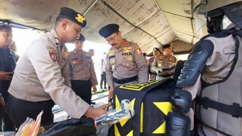 Kakorsabhara Polri Pimpin Apel Kesiapan Pengamanan Pilkada Jatim 2024