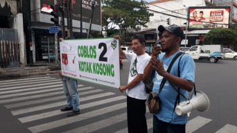 Relawan Gencar Sosialisasi, Dorong Masyarakat Pilih Kotak Kosong