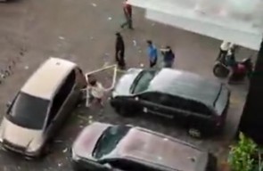 Hujan Angin, Gedung Sekolah Nation Star Academy Surabaya Porak Poranda