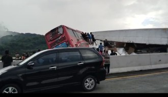 Ini Penyebab Kecelakaan Bus Pelajar SMP di Tol Pandaan-Malang