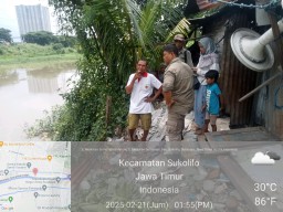 Siswi SMP Tenggelam di Sungai Medokan Semampir Surabaya