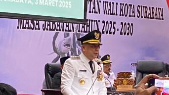 Eri Cahyadi Sampaikan Pidato Perdana Wali Kota Surabaya 2025-2030