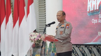 Kapolda Jatim Kukuhkan Satgas Sentot Prawirodirdjo Jelang 1 Suro di Madiun