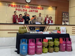 Polda Jatim Gerebek Oplosan LPG di Malang, Kerugian Negara Capai Rp162 Juta