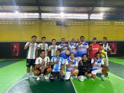 Pertandingan Persahabatan Futsal, PWI Mojokerto Dilibas Tim Bupati