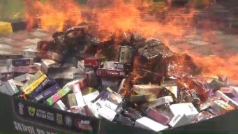 5 Juta Batang Rokok Ilegal Senilai Rp7,3 Miliar Dimusnahkan di Mojokerto