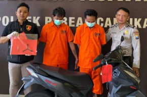 Curi Motor di Depan Toko Listrik, Dua Pemuda Diringkus Polsek Pabean Cantikan