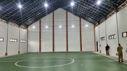 Prasarana Sekolah Rakyat di Mojokerto Kian Lengkap, Kini Ada Lapangan Olah Raga Indoor