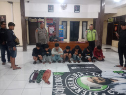 12 Remaja Diamankan di Ngoro Mojokerto, Rencana Perang Sarung Gagal Total