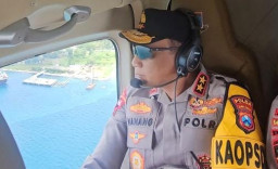 Kapolda Jatim Patroli Udara, Pastikan Arus Balik Lebaran Berjalan Kondusif