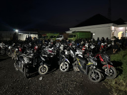 Operasi Balap Liar di Dringu, ‎Polres Probolinggo Sita 67 Sepeda Motor