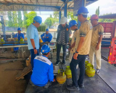 Polres Ngawi Cek SPBU dan SPBE Pastikan Stok BBM dan LPG Aman Pasca Lebaran