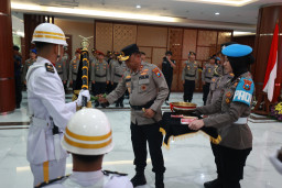 Jelang Hari Bhayangkara Ke-80, Polda Jatim Gelar Upacara Pemuliaan Nilai Luhur Tribrata