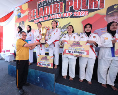 Polres Kediri Sabet Juara 1 Kejuaraan Beladiri Piala Kapolda Jatim 2026