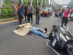 Truk Rem Blong Kembali Makan Korban, Kali ini Seorang Pemotor di Dlanggu Mojokerto