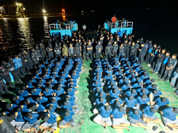 Potret 115 Napi dari Jatim dan Sulawesi Dipindahkan ke Nusakambangan