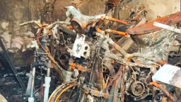 Akibat Kebakaran, Diduga 22 Motor di Bengkel KNV Sidoarjo Ikut Hangus
