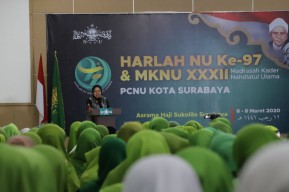 Hadiri Harlah, Wali Kota Risma Titipkan Anak-anak Surabaya ke NU