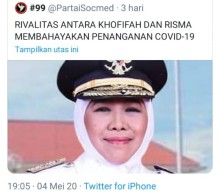 Netizen Menyorot Rivalitas Khofifah Vs Risma di Tengah Pandemi Covid-19