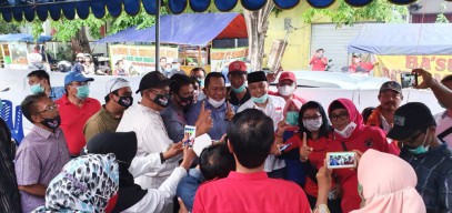 Kompak Dukung Pasangan Eri Cahyadi-Armudji, Warga Manukan Kulon Swadaya Dirikan Pos Relawan