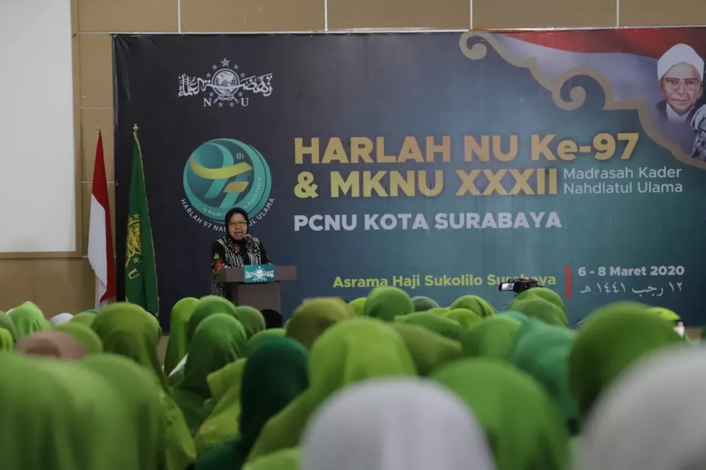 Hadiri Harlah, Wali Kota Risma Titipkan Anak-anak Surabaya ke NU