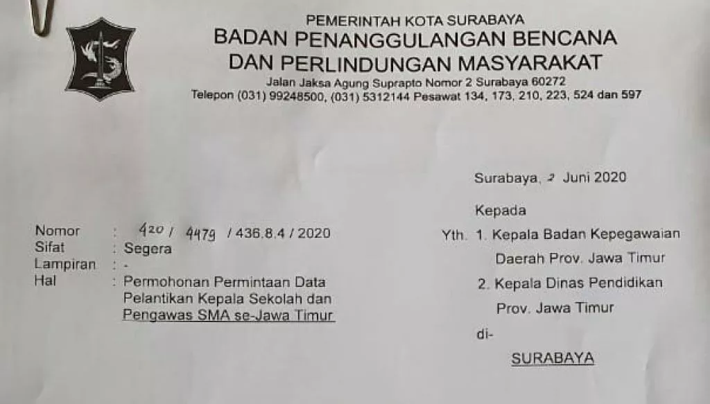 Pelantikan Kepala Sekolah Se-Jatim Berujung Petaka, Pemkot Surabaya Minta Data Lengkap