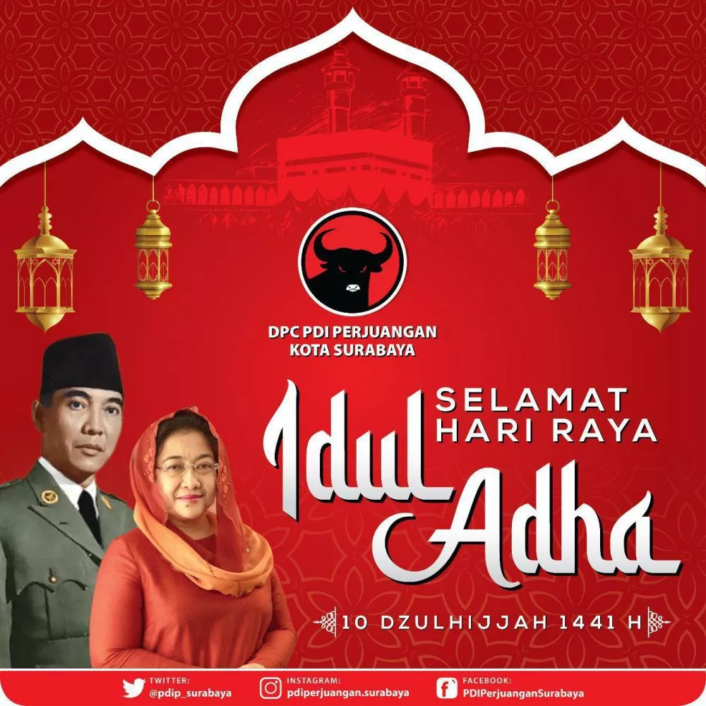Perayaan Idul Adha, PDIP Surabaya: Perkuat Semangat Gotong-royong di Tengah Pandemi Covid-19