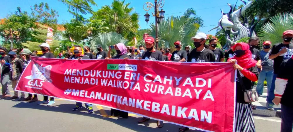 Idolakan Risma, Gabungan Arek Suroboyo Dukung Eri Cahyadi Maju Pilwali 2020