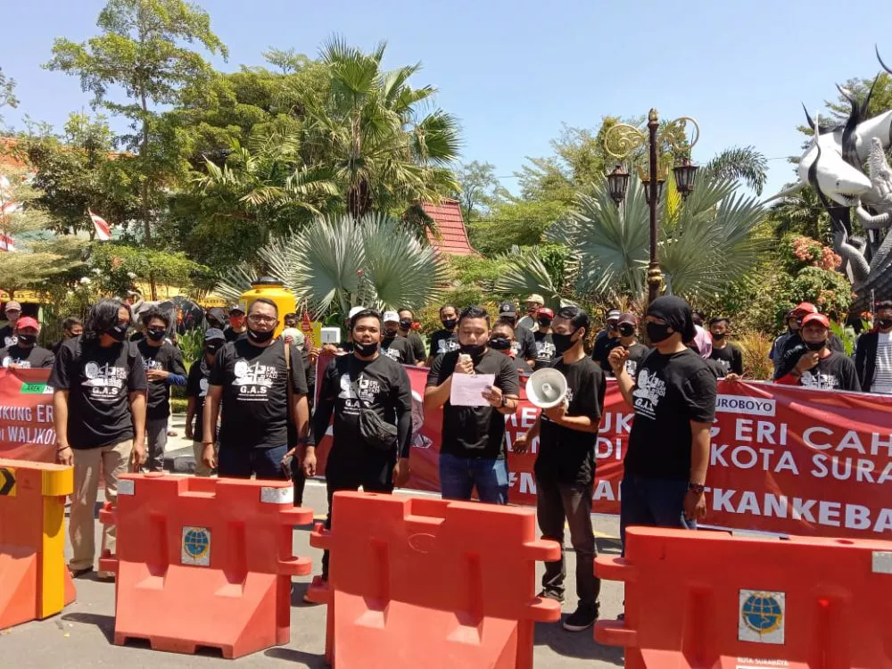 Pembacaan deklarasi dukungan oleh Ketua GAS, Fuad Benardi